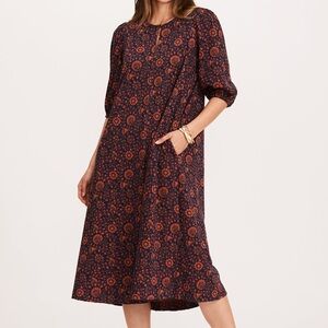 Floral Print Midi Dress